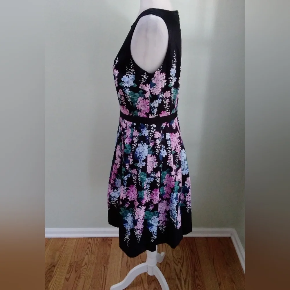 Talbots RSVP Floral Fit & Flare Dress - Picture 2 of 5
